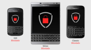 Celulares BlackBerry Blindados: Q10, Passport Silver e Classic ProtectPhone Plus